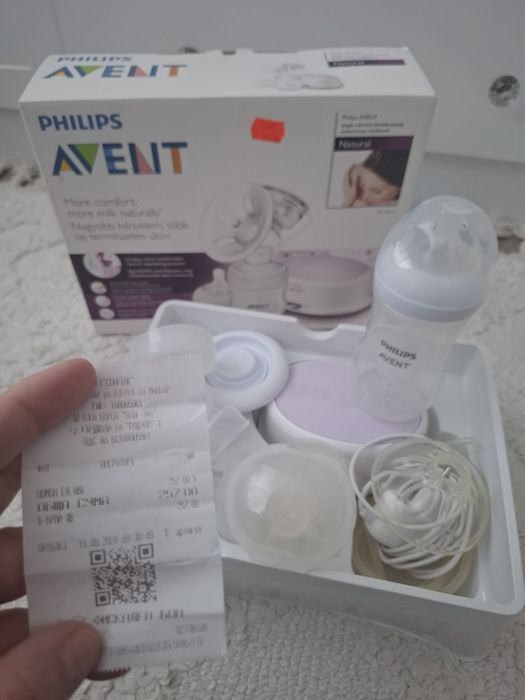 Помпа за кърма Philips Avent Comfort SCF332/01 Natural, Електрическа