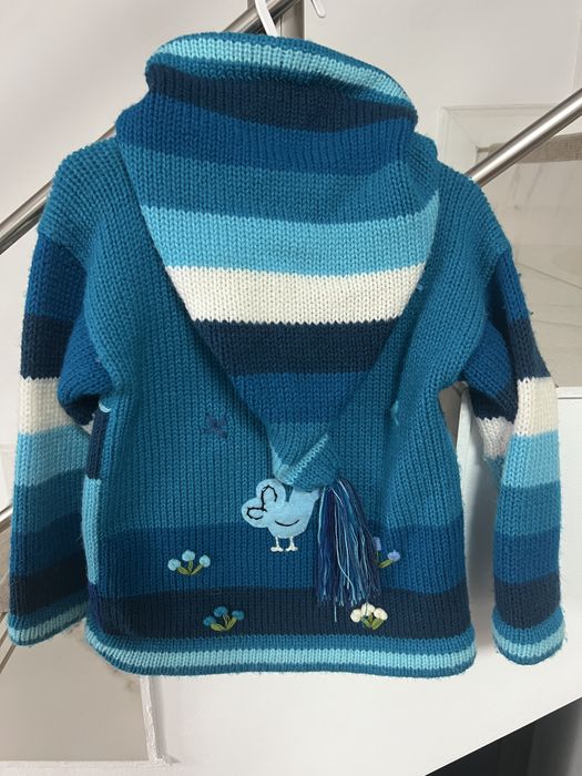 Pulover tricotat manual 98-104 cm