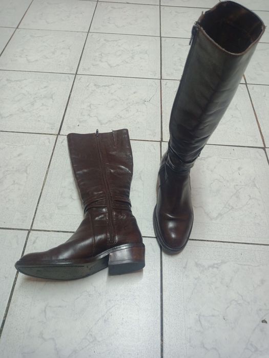 Cizme dama din  piele naturală Nr 38 lungi