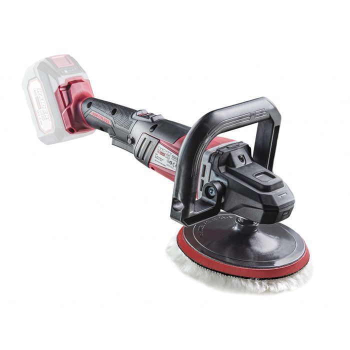 Masina de polisat cu acumulator 20v 180mm raider pro, acumulatorul si