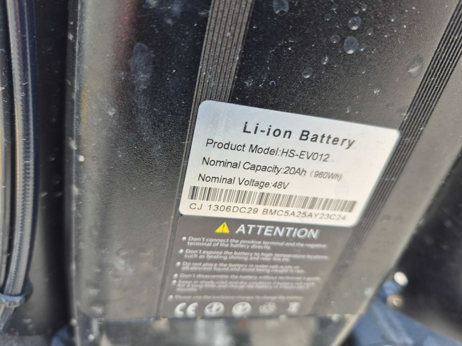 Сгъваем електрически велосипед BURCHDA KF 9 BLACK 960 W 48 V 20 AH