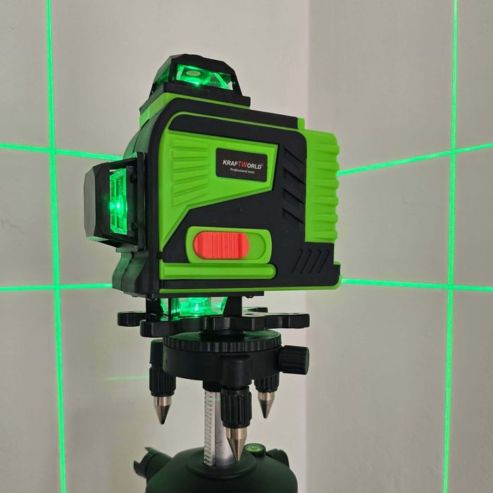 4D Лазерен Нивелир KRAFT WORLD с 16 Линии Самонивелиращ се