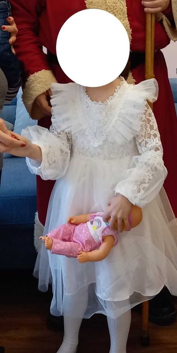 Rochite fetite 4-6-7 ani 110-122 cm rosu, roz si alb.