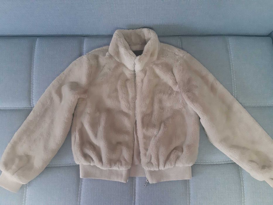 Полушубок, бомбер, меховая куртка L