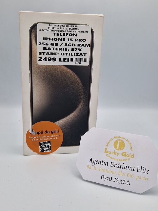 Iphone 15 Pro 256 GB Bat 87 % cod 24240