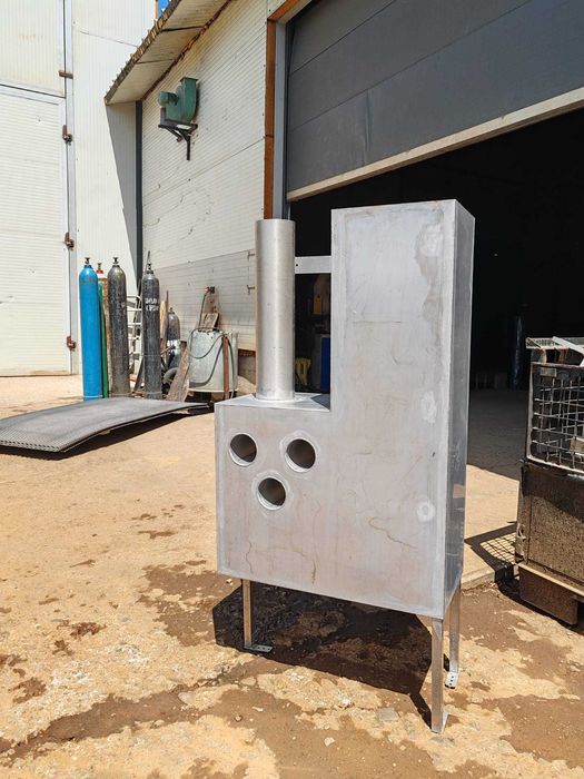 Sobă ciubăr apa dulce INOX 1,3 m + burlan+ făraș