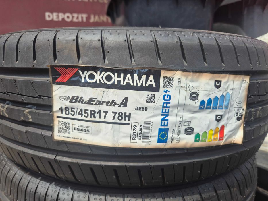 2 Anvelope de VARA - 185/45/17 78H - Yokohama BluEarth A - NOI - DOT 2022 !