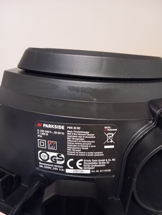 Ел. мотор прахосмукачка Parkside 1300W