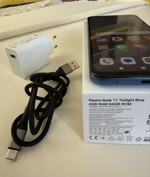 Smartphone Xiaomi Redmi Note 11 Blue, 64 GB, Dual Sim, Liber de retea