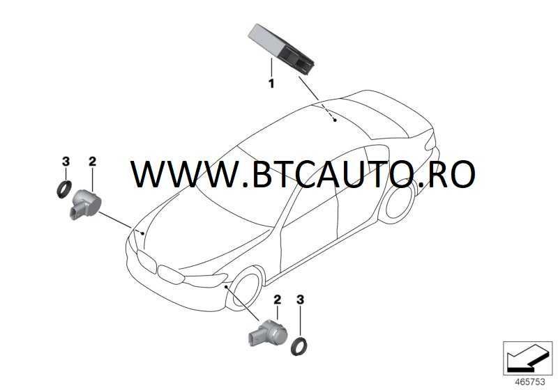 Senzor Parcare Bmw Compatibil G30 G11 G01 X5 F15 X6 F16 M F45 F90