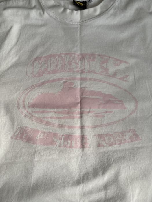 tricou corteiz alb, marimea M