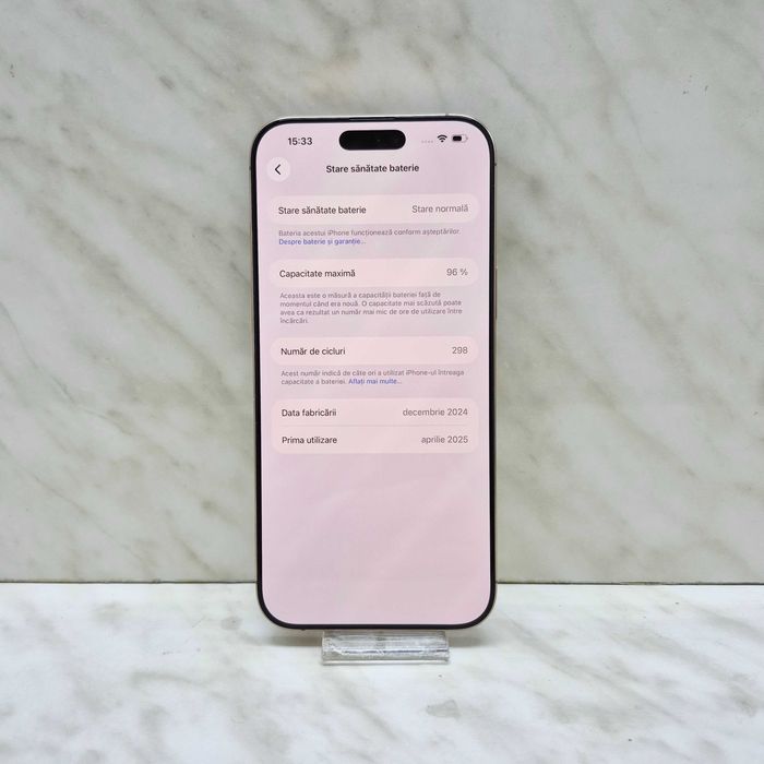 iPhone 16 Pro Max 256GB 96% Bat. Desert Titanium, Zeus Amanet Militari