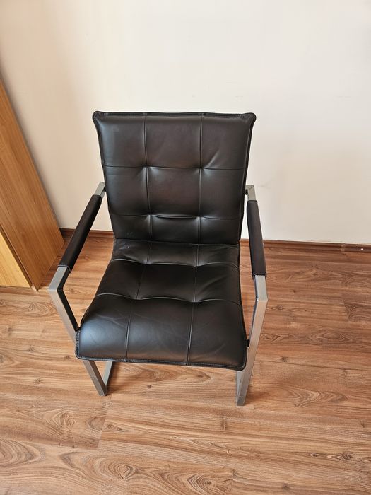 Set birou executiv Las Mobili — birou + caisson + comodă + scaun din piele
