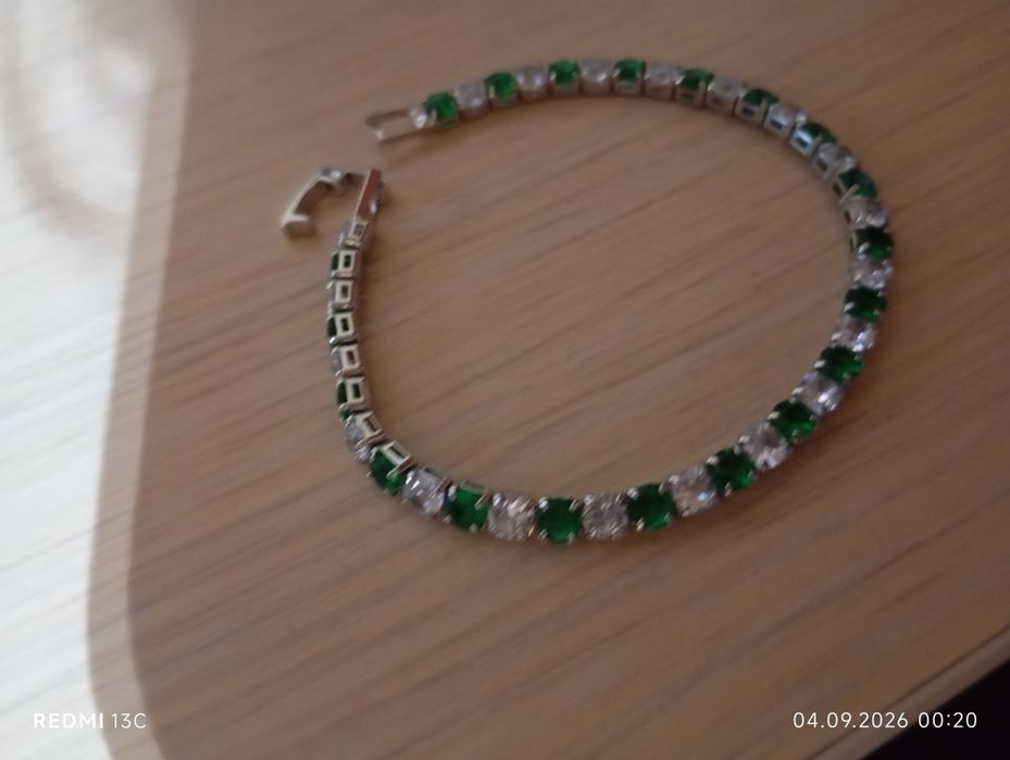Brățară argint tennis 17.5 cm