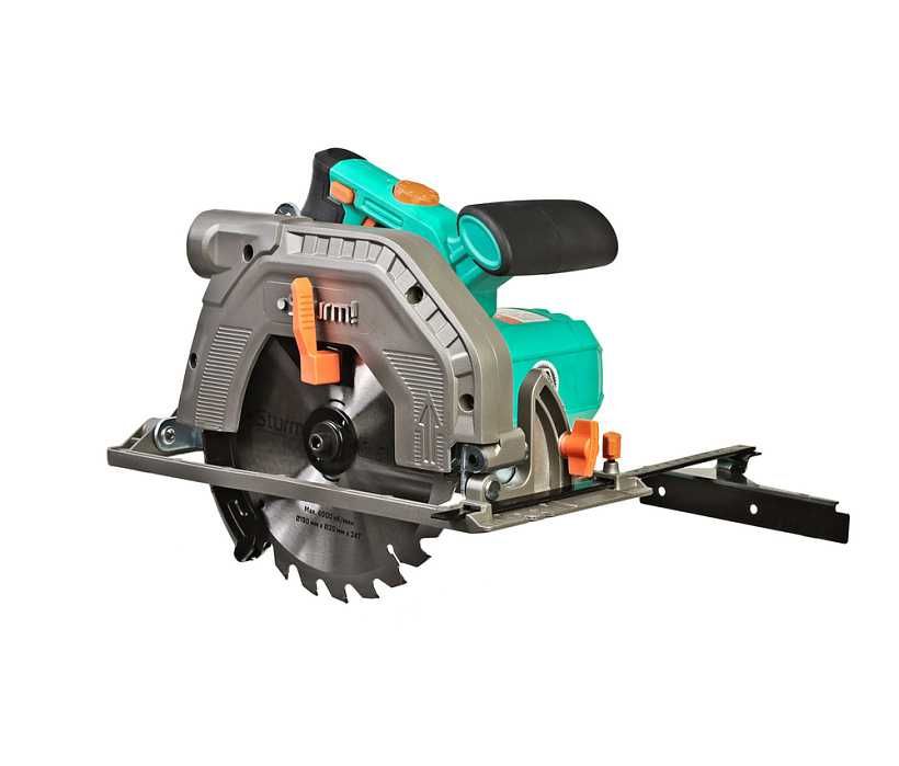 Дисковая циркулярная пила Дск190мм, 160Вт,Пропил 65мм,Пл.Пуск,ЭлктБлк.