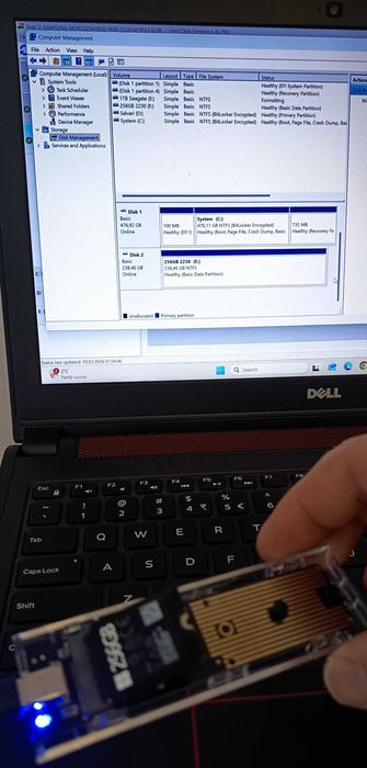 SSD 256GB Microsoft 1911 M.2 2230PCI-Express 3.0 x4 NVme laptoptableta