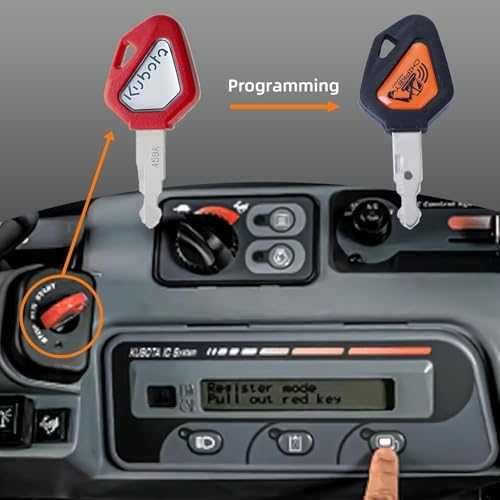 Нов Програмируем ключ Kubota 459A RC411-53933 RC461-53930 за мини багер
