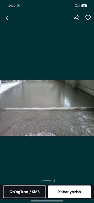 Аткос Стяжка Шлакаблок Зина Маляр буйок ишларини сифатли  киламиз.