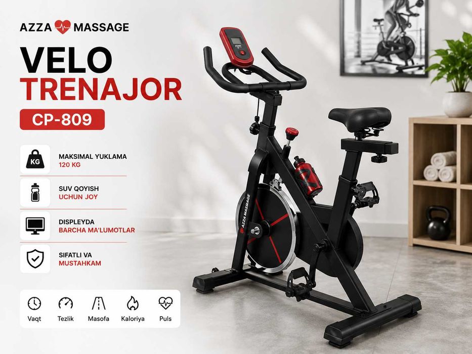 Fitness zalga vaqt yo'qmi? Velotrenajor sizning uyingizda!