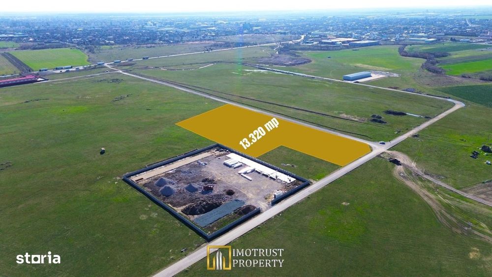 Teren pentru parc industrial 13.320 mp Arad, PUZ aprobat