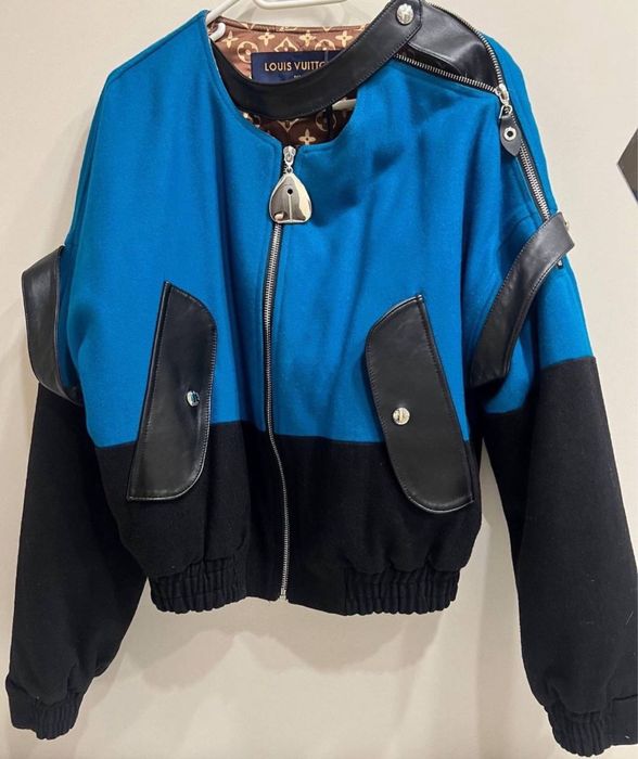 Дамско яке Louis Vuitton,100% естествена кожа и вълна