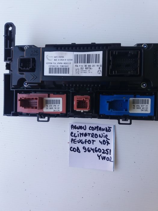 Panou clima,rezistenta,calorifer Peugeot 407