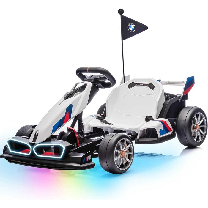 Kart electric cu sasiu ajustabil, BMW Motosport 2x 250W 24V #white
