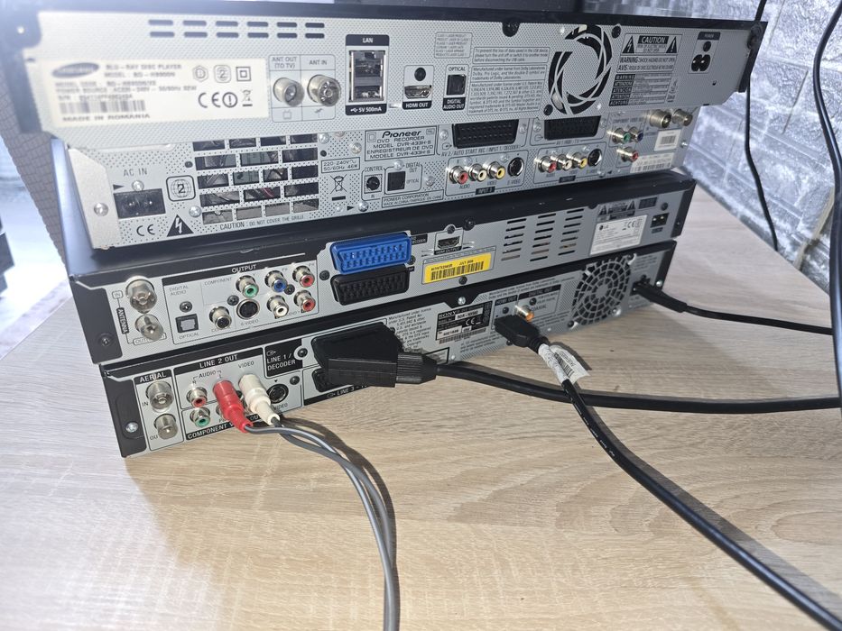 Lot 5 aparate Media: DVD Recorder +HDD. LG  Pioneer Samsung  Sony Panasonic