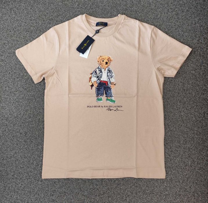 Нова мъжка детска фланелка блуза Ralph Lauren Polo bear тениска мече