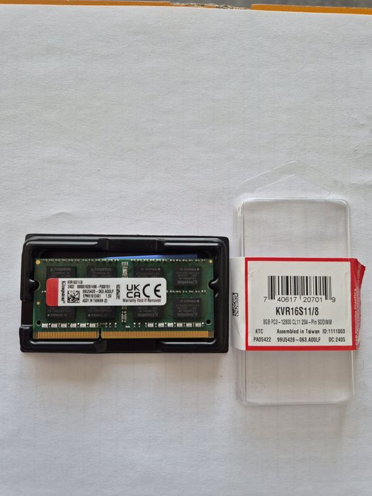 Memorie Laptop Kingston 8GB DDR3, 1600MHz CL 11