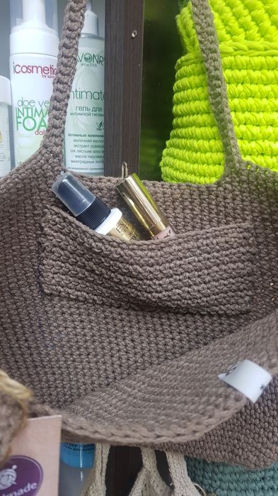Вязаная летняя сумочка.
