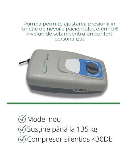 Saltea antiescare cu compresor silentios