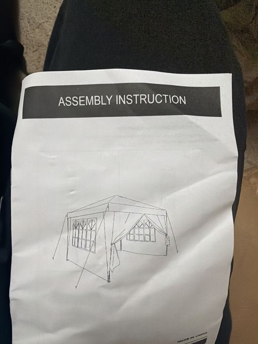 Pavilion/ Cort de gradina verde inchis montare rapida, stare foarte bu