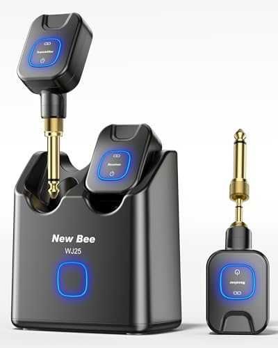 Нов Безжичен предавател и приемник за китара бас 5.8G 24bit с кутия