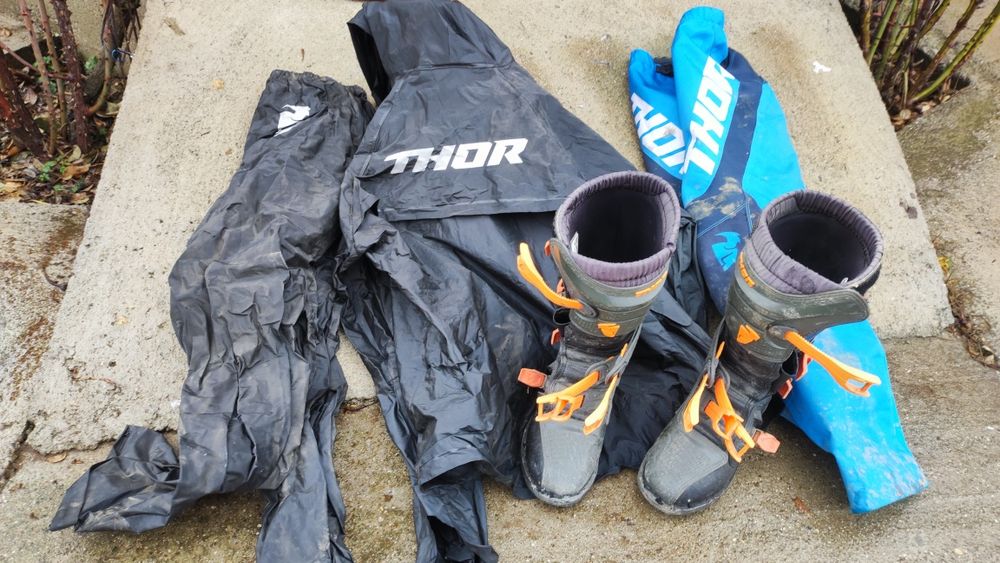 Cască moto/atv cu ochelari