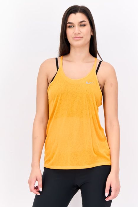 топ nike Women Dri Fit Sleeveless Running Tank Top, Orange