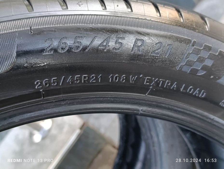 Балон Мишилин размер 21/2 шт 265*45 цена за 1