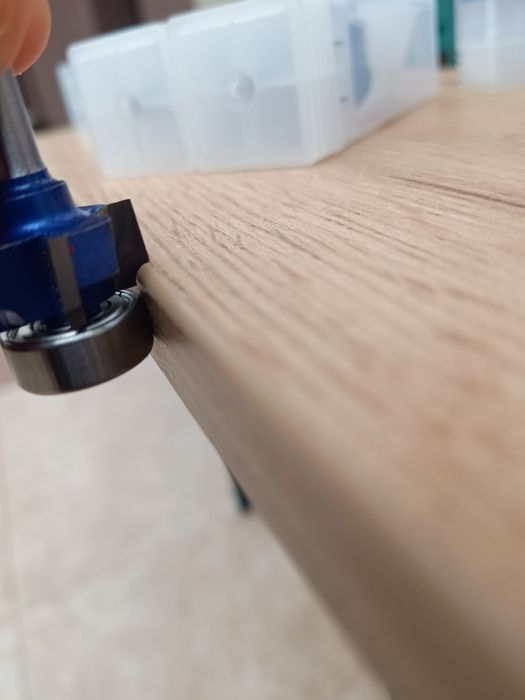 Freză cant abs cu rază de 2 și coadă de 6 și 6,3 mm