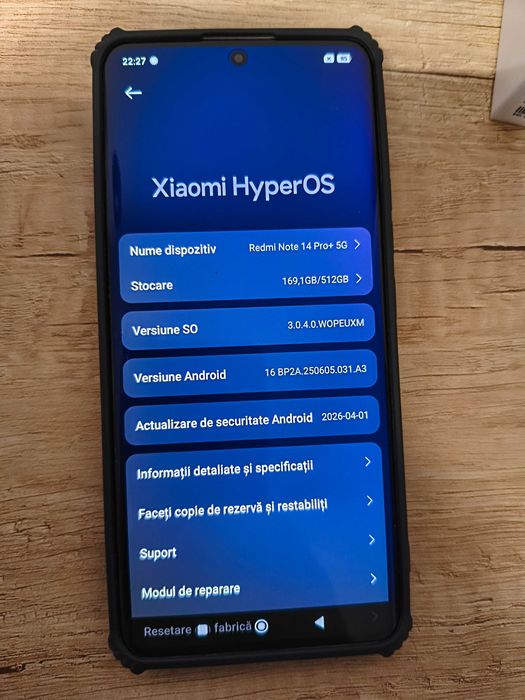 Xiaomi Redmi Note 14 Pro+ 5G- 512GB, 12GB RAM Dual sim cu factura si garantie la cutie