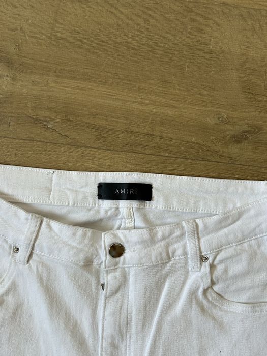 Amiri white slim fit jeans