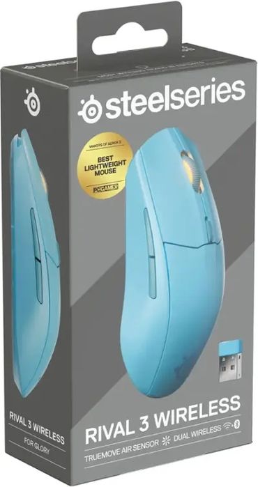 Mouse SteelSeries Rival 3 Gen 2 Aqua Blue - Sigilat