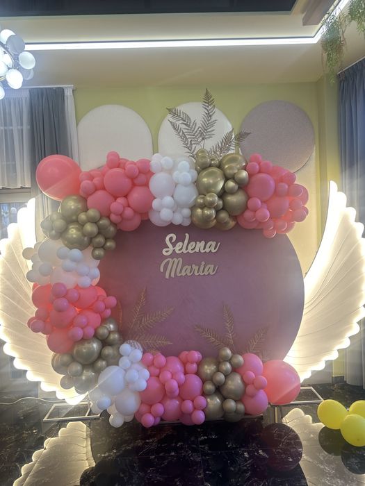 Arcada baloane/photocorner floral/oglinda foto/aranjament cristelnita