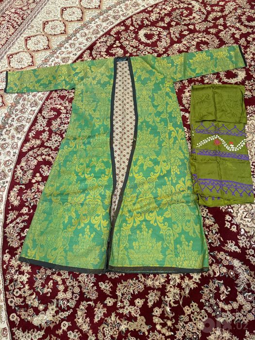 Старинный халат(чапан, паранжа, мирсак, чадра)