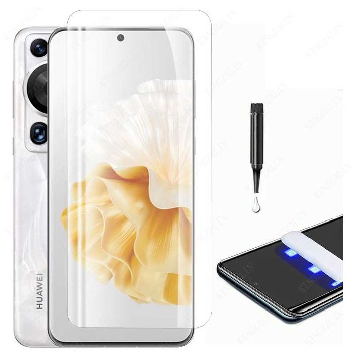 Huawei P60 Pro / Nova 11 Pro / 3D UV ТЕЧНО ЛЕПИЛО Стъклен протектор