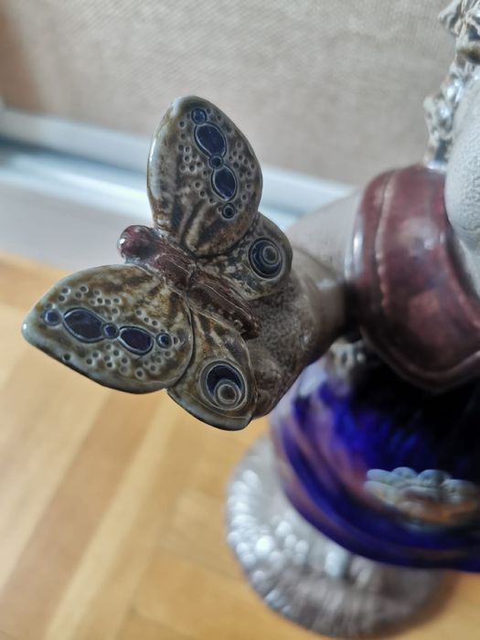 Керамична фигура статуя скулптура голяма авторска подписана колекция