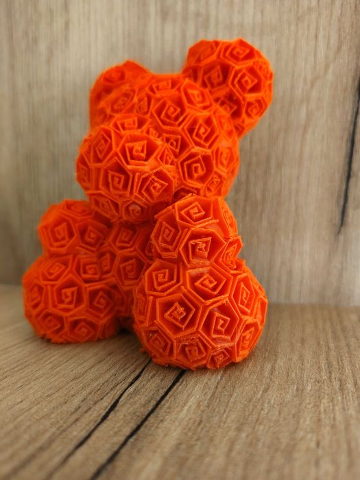 3D декоративно мече с рози - Перфектен подарък за Свети Валентин