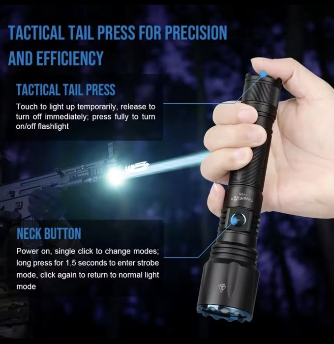 Trustfire T45R Мощен лазерен фенер