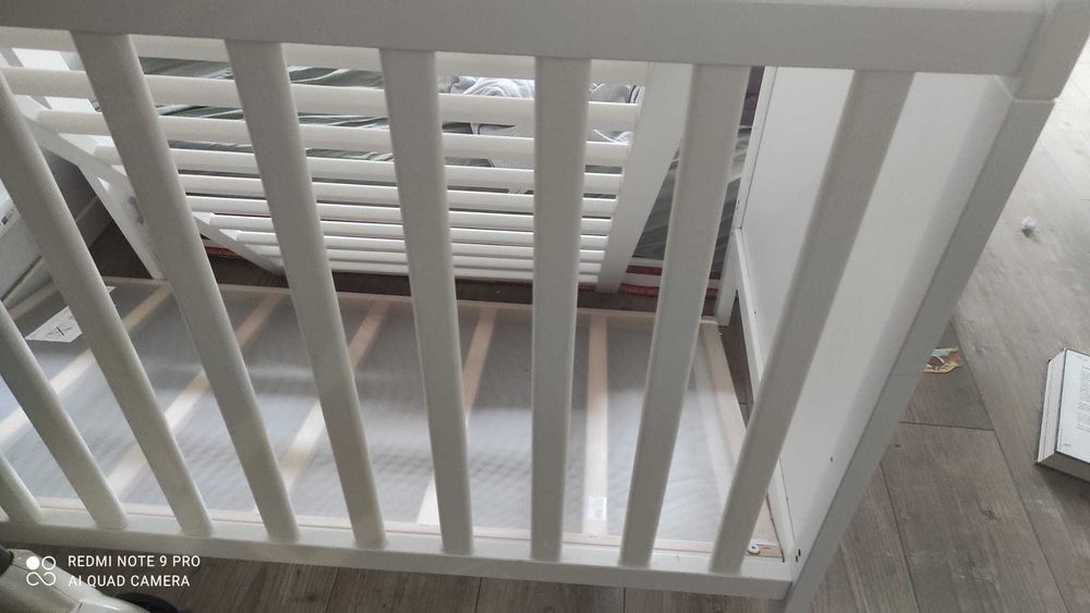Pătuț IKEA SUNDVIK alb 60x120, în stare excelentă, aproape nou