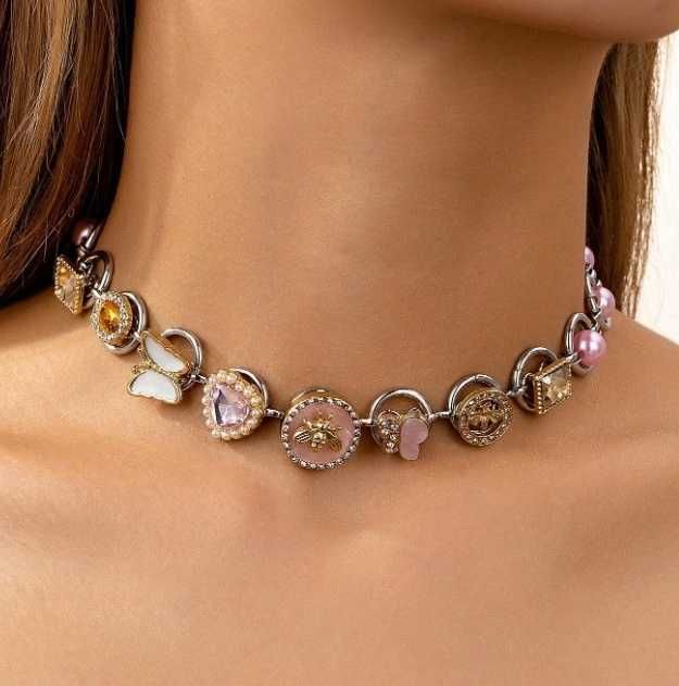 Чокър колиета - метални с орнаменти