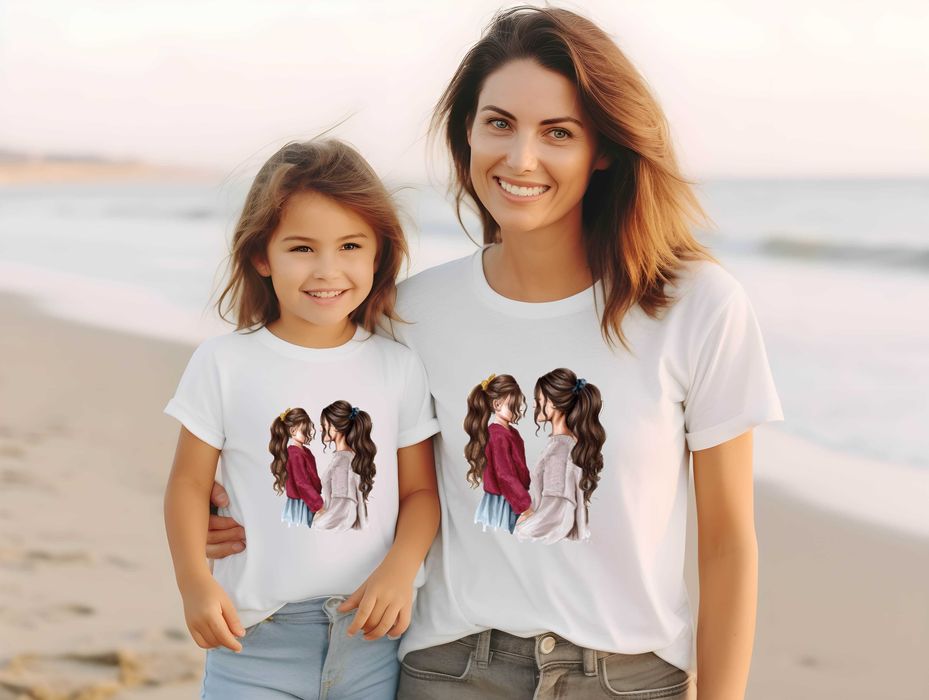 Еднакви тениски Мама и Аз